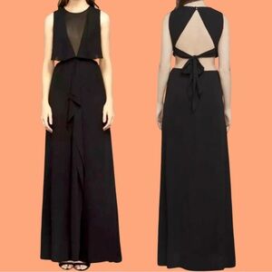 BCBG Maxazria Gown Black Backless